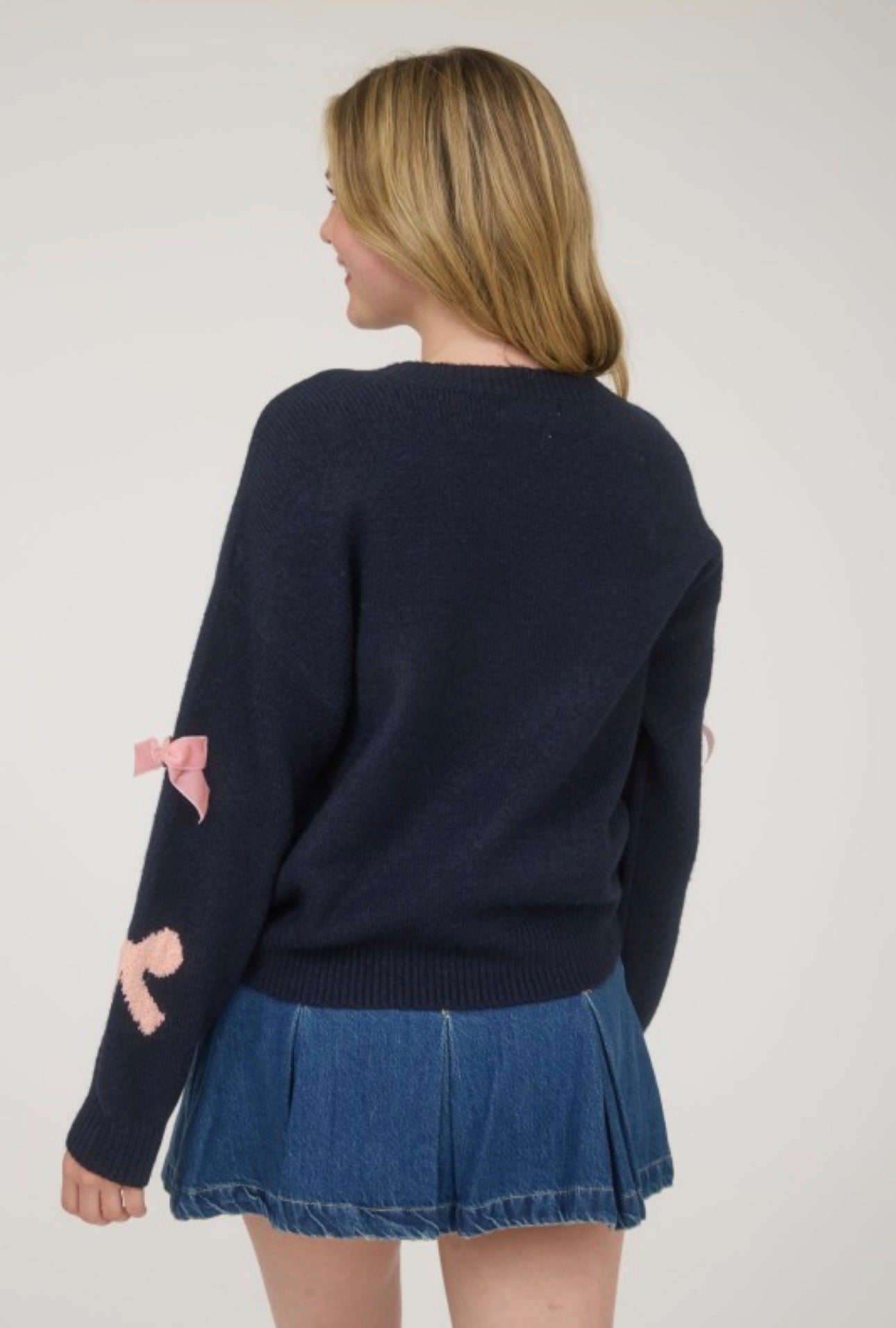Lilith Bow LS Sweater