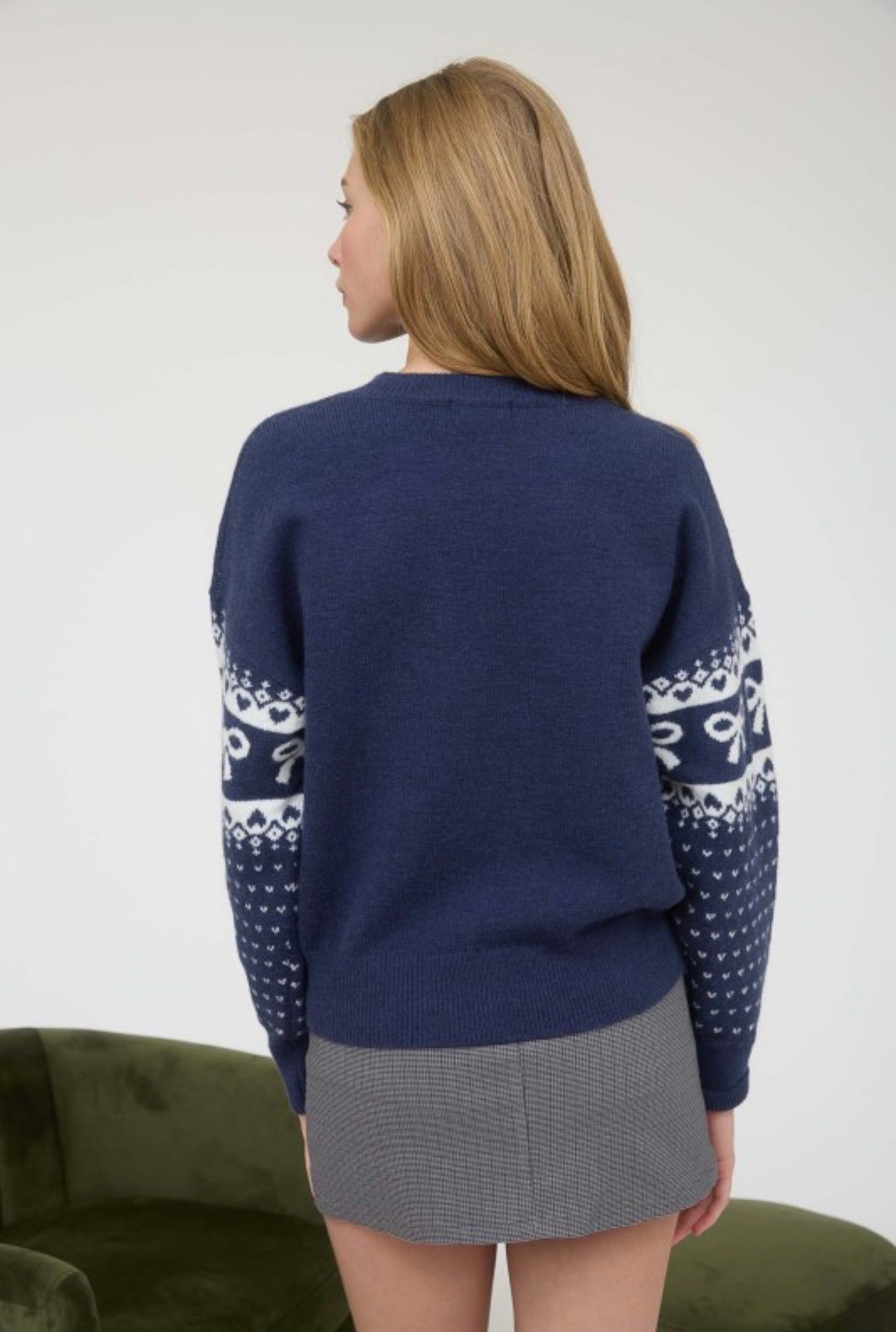 Clare Bow & Heart Sweater