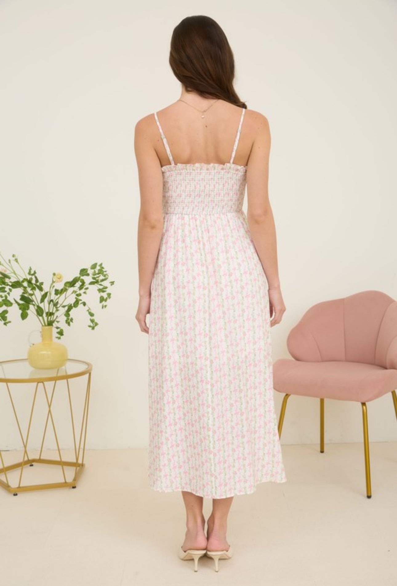 Bethany Bow Midi Dress