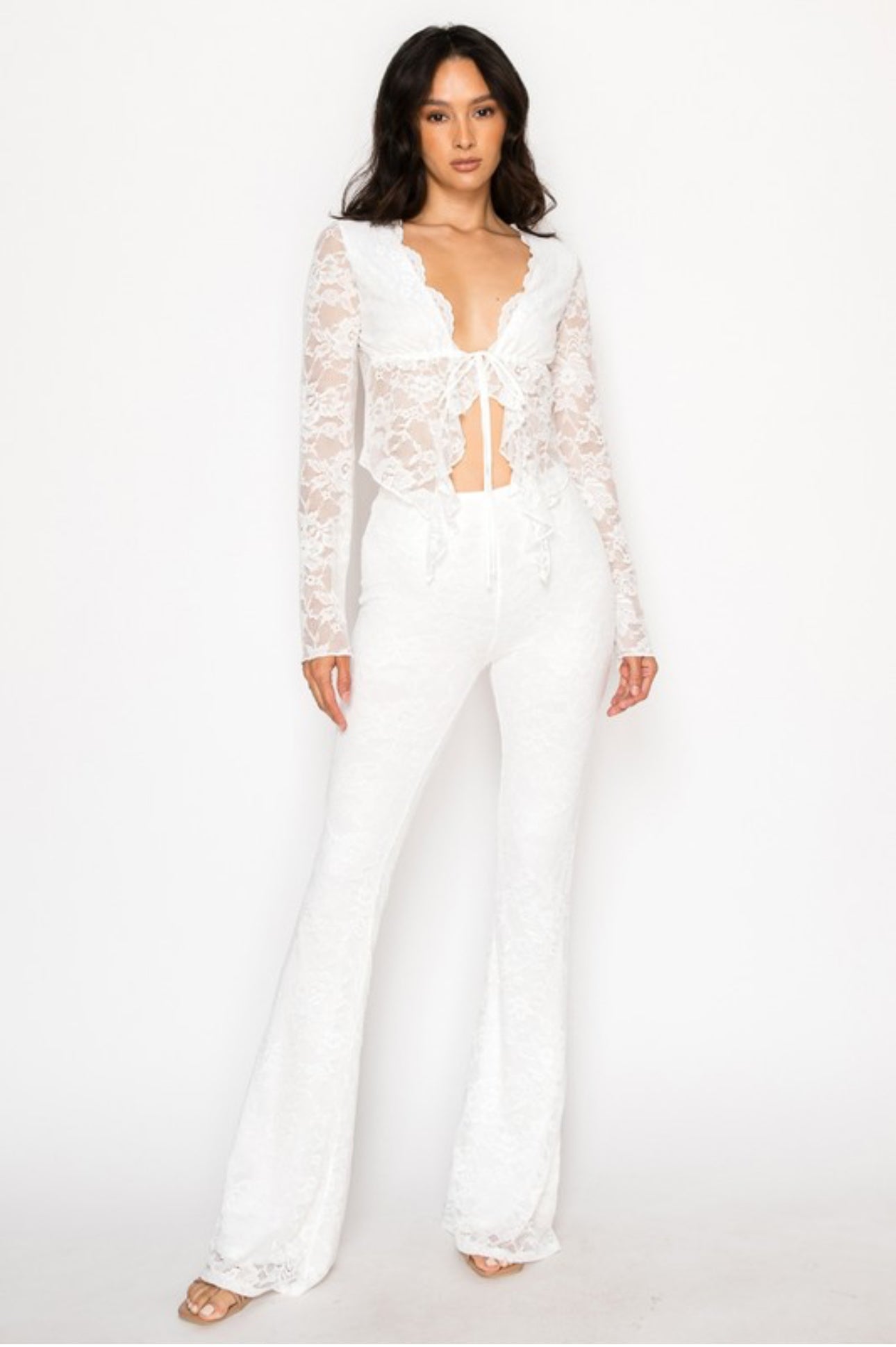 Harper Lace Pants Set