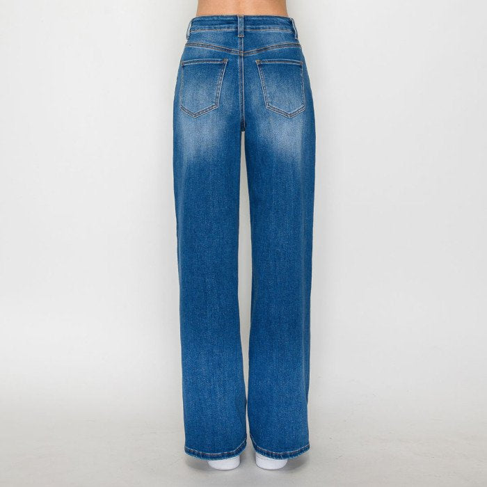 Kathy Distressed Wide Leg