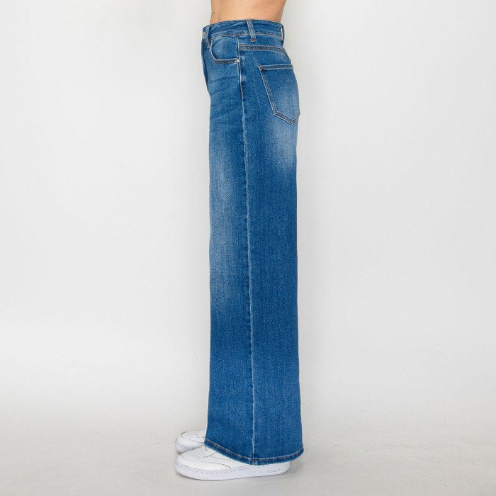 Kathy Distressed Wide Leg