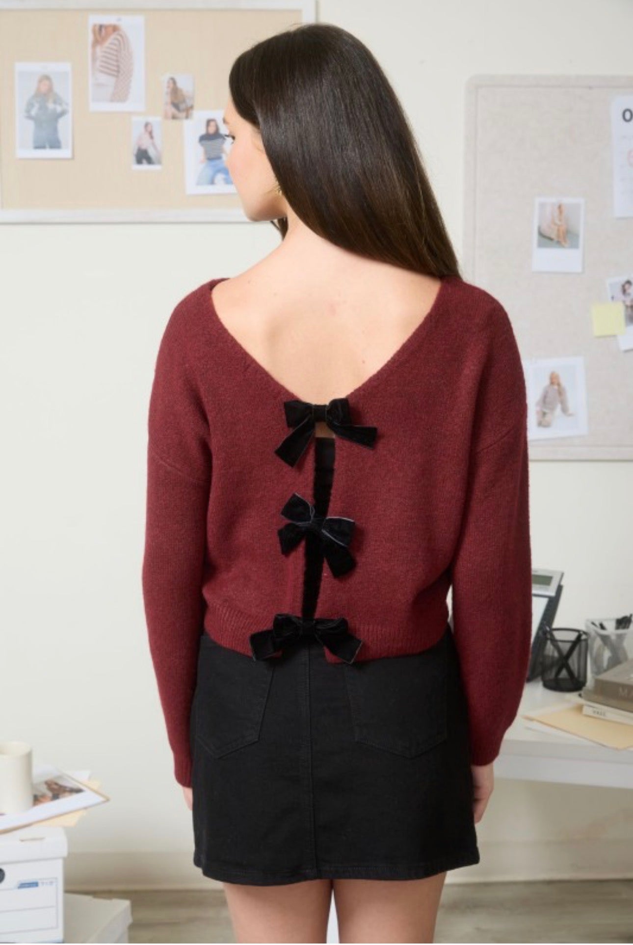 Olivia Back Bow Sweater