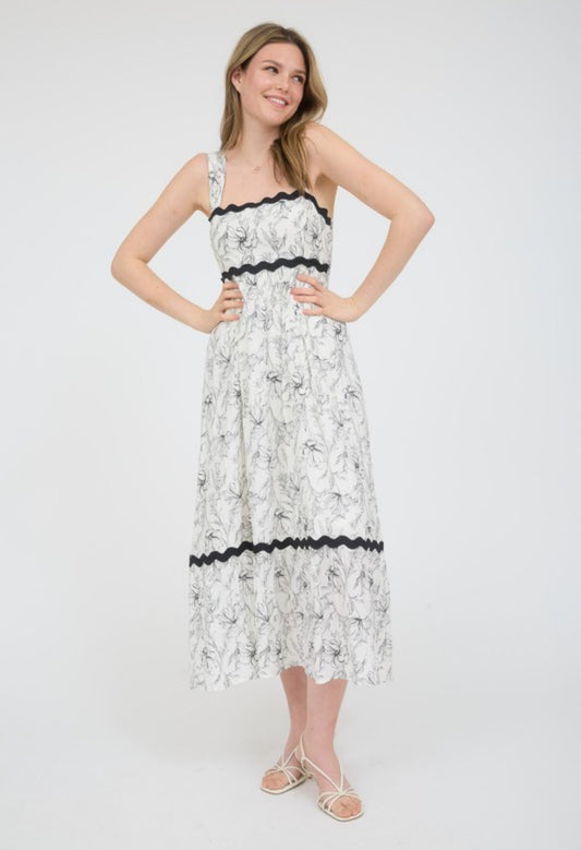Nia Floral Midi Dress