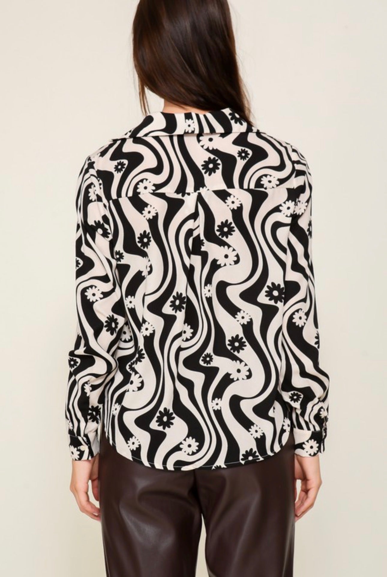 Paige Retro Print Blouse