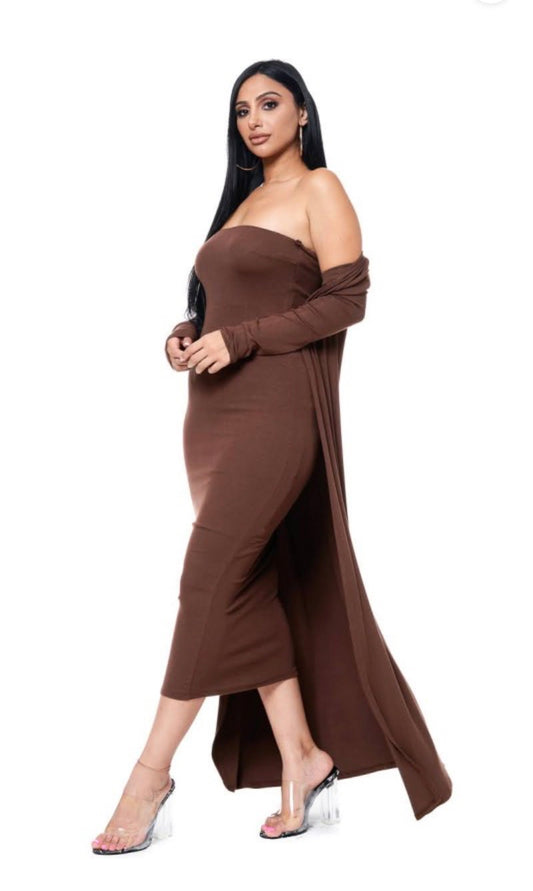 Ana Tube Dress W/Coat