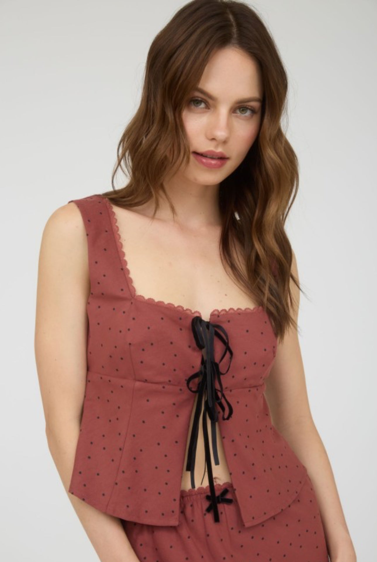 Anabella Lace Trim Top