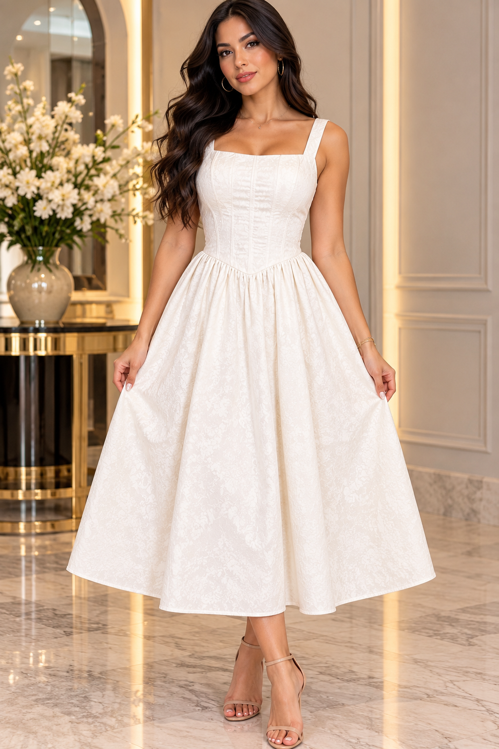 Camila Corset Midi Dress