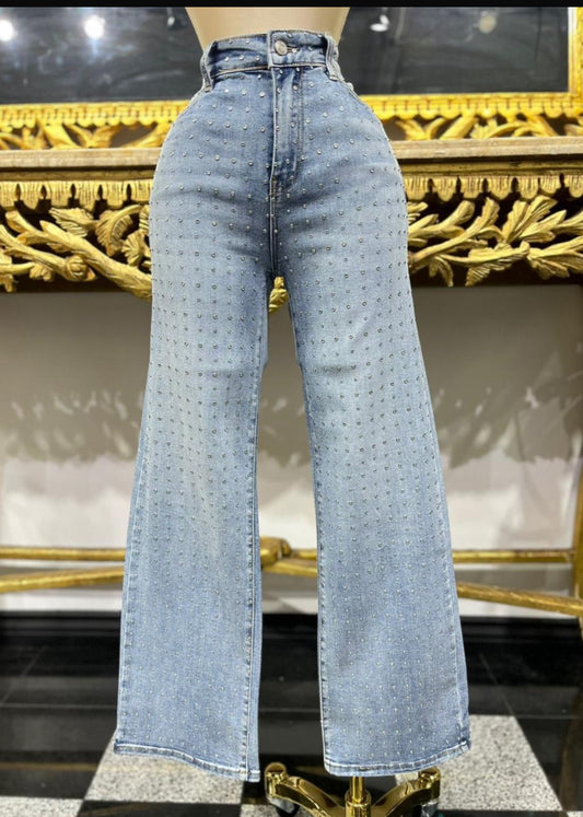Fabiola Rhinestone Jeans