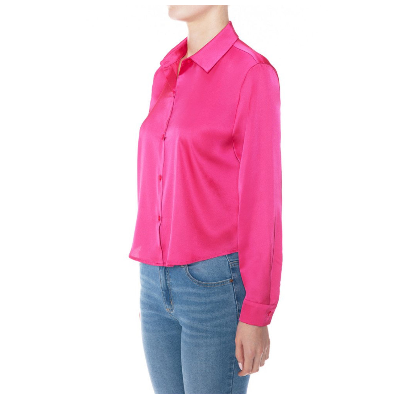 Dior Satin Crop Blouse