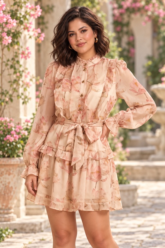 Sasha Ruffle Mini Dress