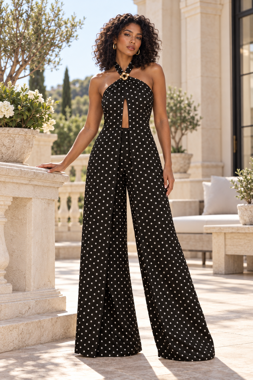 Alana Polka Dot Jumpsuit