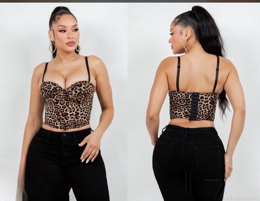 Maeve Leopard Crop Top