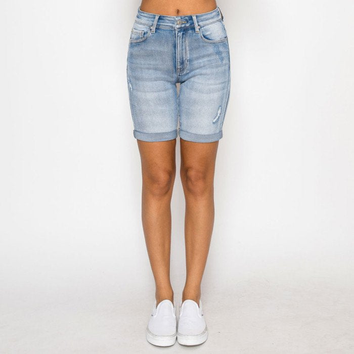 Jade Denim Bermuda