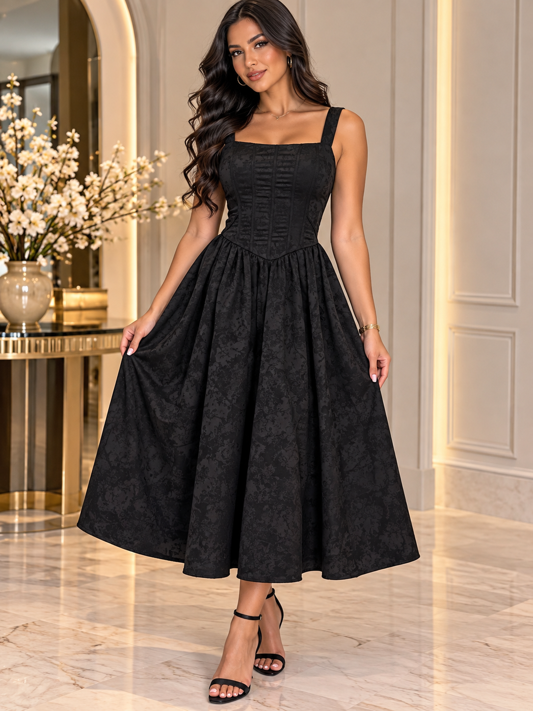 Camila Corset Midi Dress