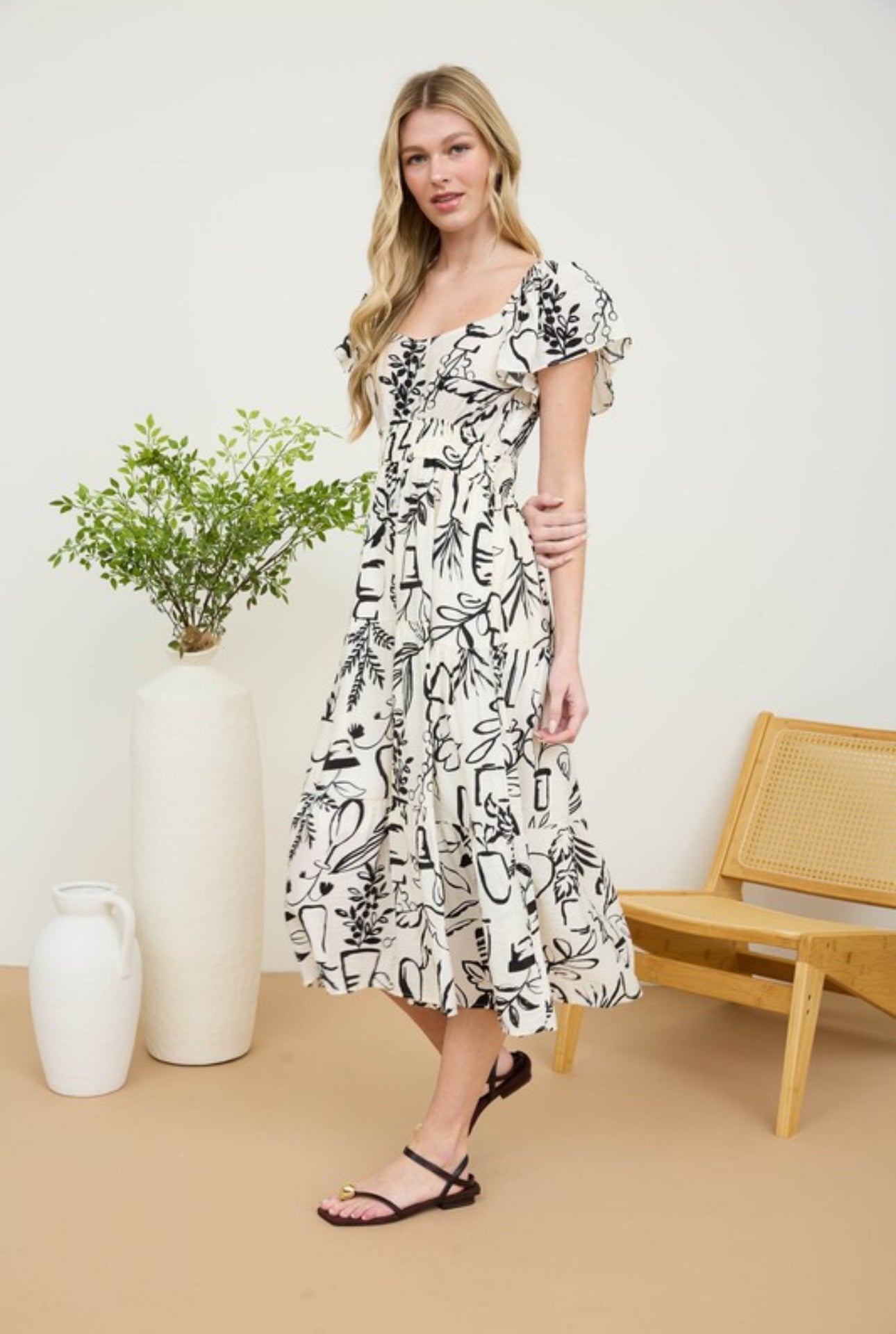 knee length dresses for ladies GIA MIDI DRESS – Significant Other main image 0