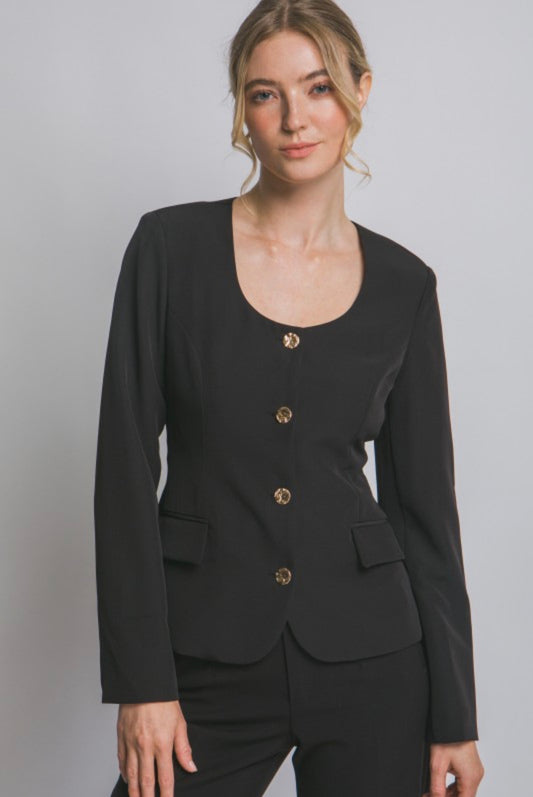 Jemma Buttonn Front Blazer
