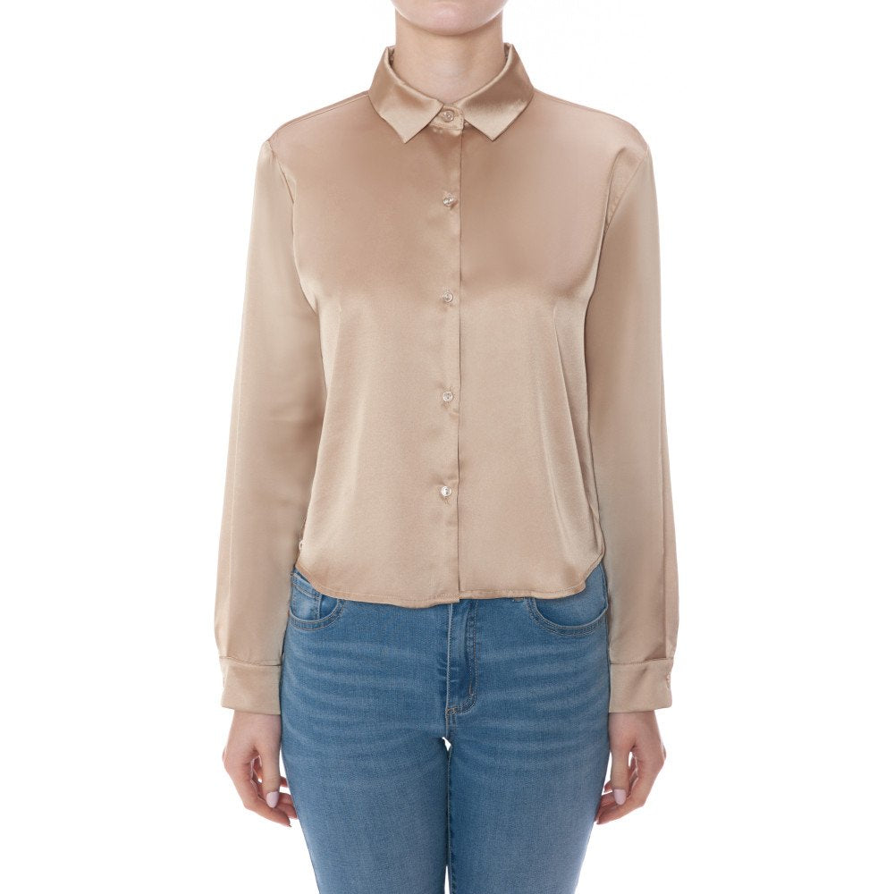 Dior Satin Crop Blouse