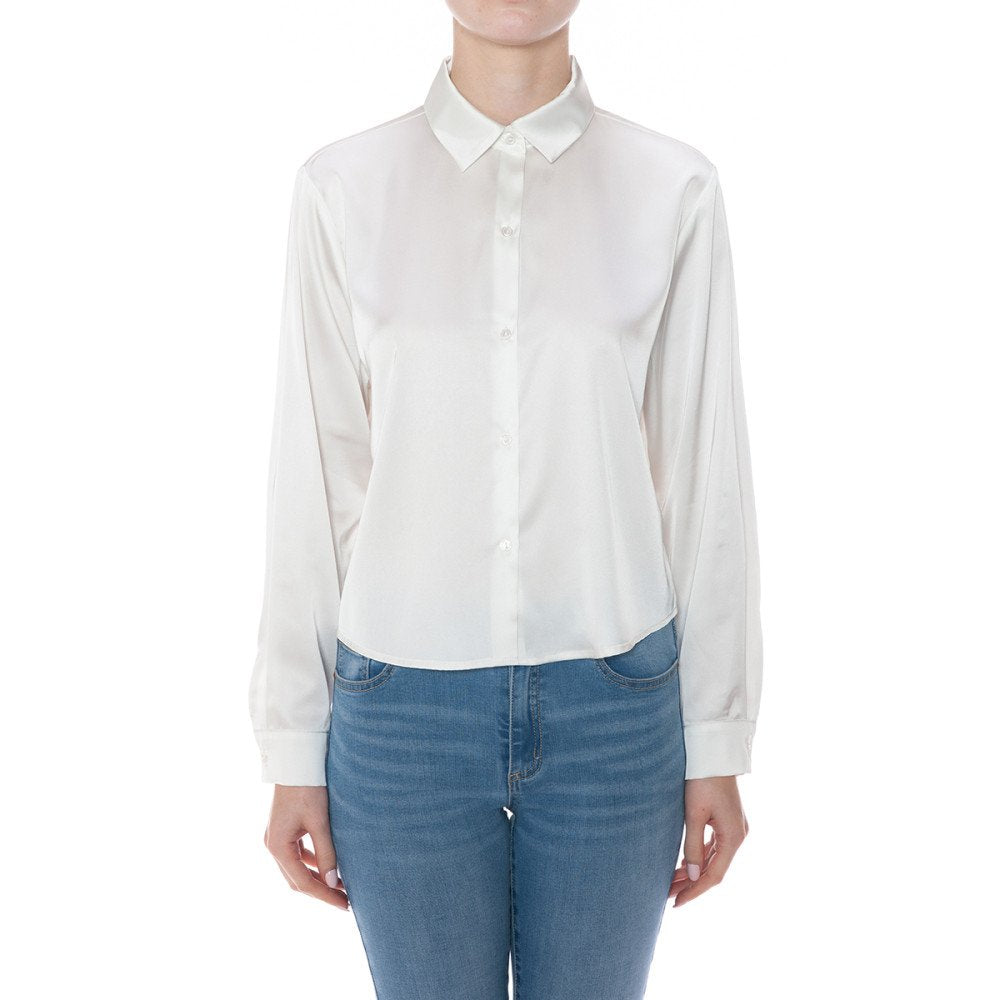 Dior Satin Crop Blouse