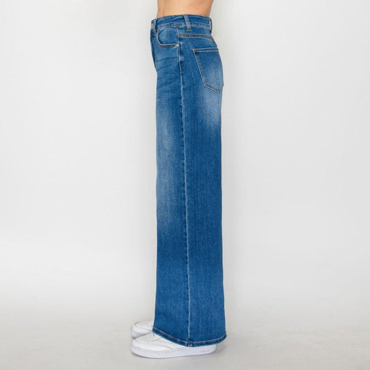Kathy Distressed Wide Leg