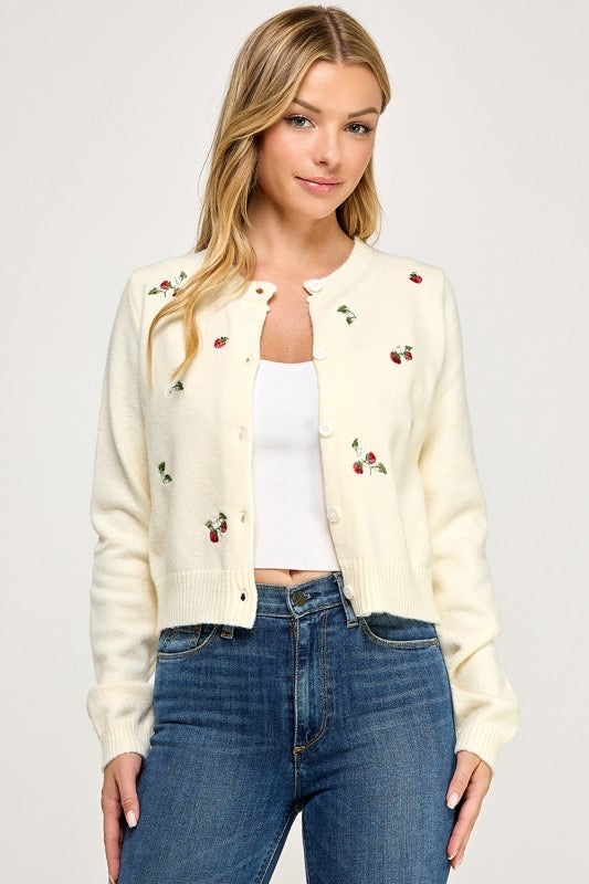 Alma Embroidered Cardigan