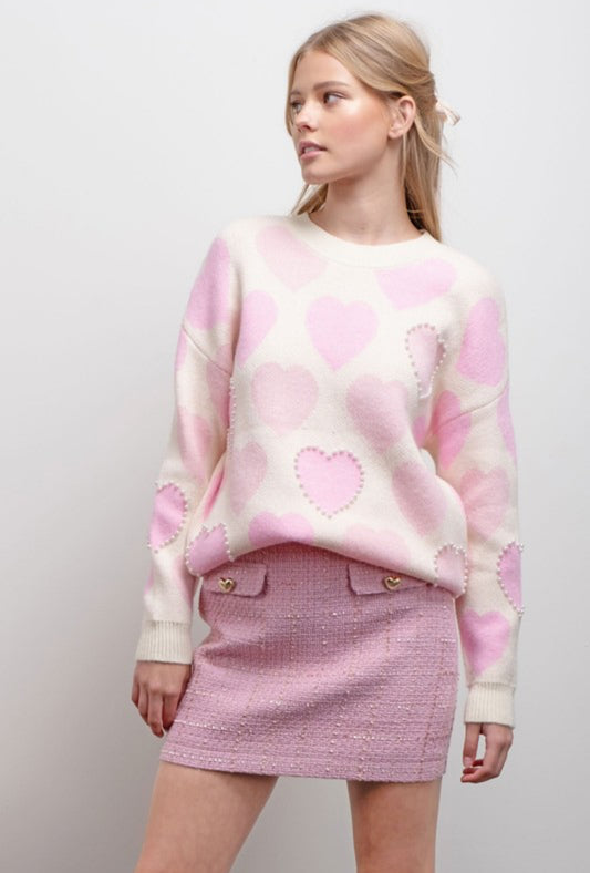 Carolina Heart Sweater